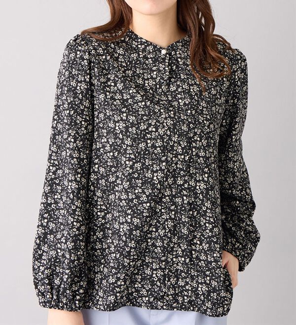 alotta（アロッタ）の「あったか裏起毛フロントタックブラウス（ブラウス）」｜詳細画像