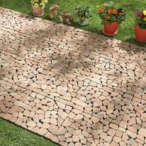 「雑草防止おしゃれ天然石マット（ガーデニング・園芸用品）」