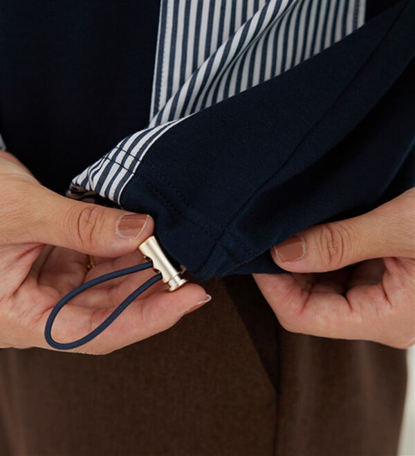 BELLUNA（ベルーナ）の「ストライプ切替デザインプルオーバー（カットソー）」｜詳細画像