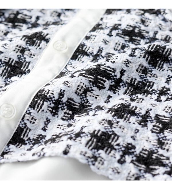 GeeRA（ジーラ）の「ツイード切替ブラウス（ブラウス）」｜詳細画像