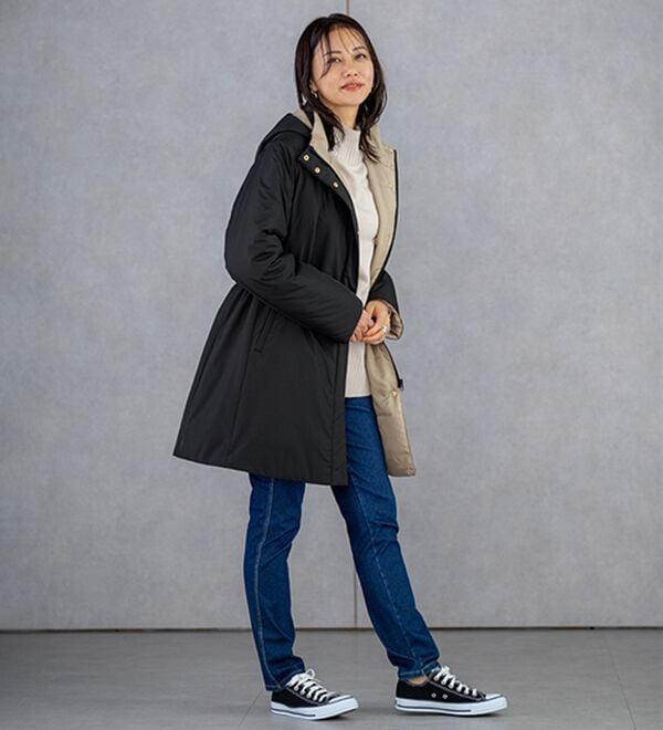 BELLUNA（ベルーナ）の「Ａｉｒｙ　＆Ｗａｒｍ　あったか軽量デザインコート（ロングコート）」｜詳細画像