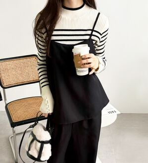 GeeRA（ジーラ）の「セットアップ風キャミソールサロペット（オールインワン）」｜詳細画像