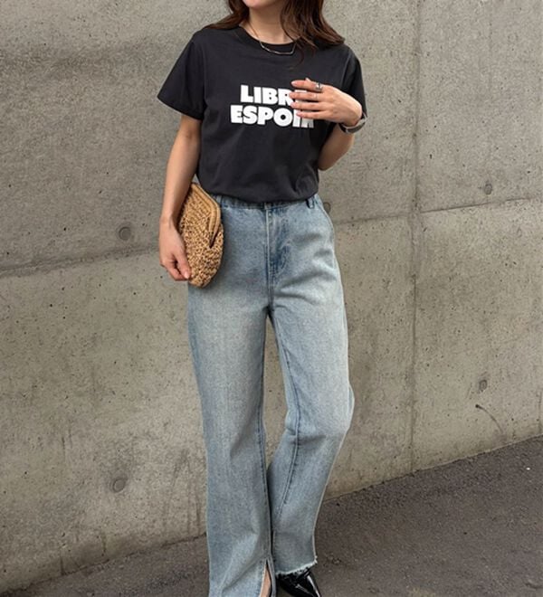 RANAN（ラナン）の「【汗シミ防止】ロゴプリントT（Tシャツ）」｜詳細画像