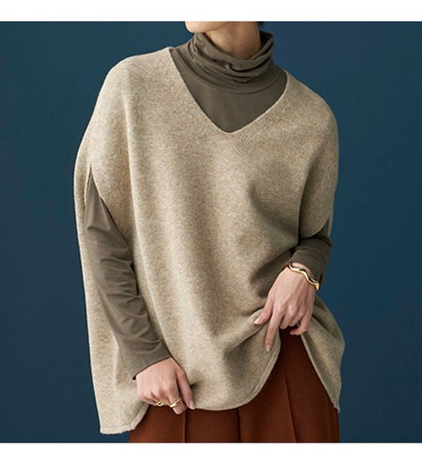 BELLUNA（ベルーナ）の「なめらかテンセル（ＴＭ）繊維ストレッチプルオーバー（カットソー）」｜詳細画像