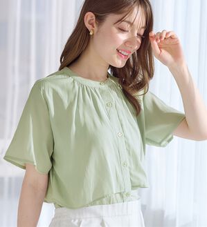 alotta（アロッタ）の「インコーデもすっきり決まる！前後２ＷＡＹケープ風ブラウス（ブラウス）」｜詳細画像