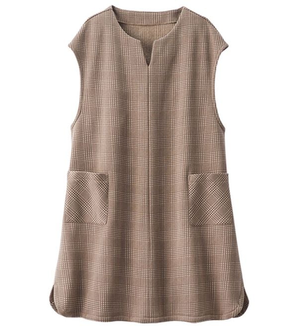 ルフラン（ルフラン）の「【３色組】軽くて暖かポケット付ジャンパードレス（ジャンパースカート）」｜詳細画像