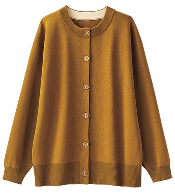 BELLUNA（ベルーナ）の「洗える！軽い！配色使いニットカーディガン（ニットカーディガン）」｜詳細画像