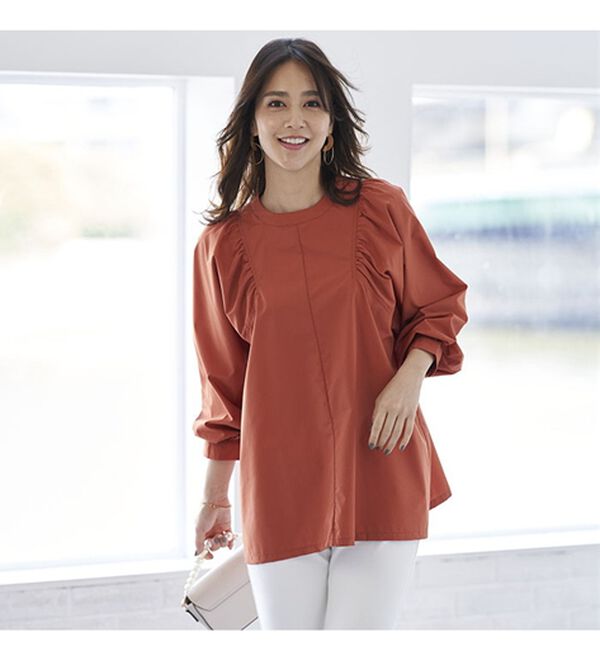 BELLUNA（ベルーナ）の「錯覚華奢見せ！ふわりブラウス（ブラウス）」｜詳細画像