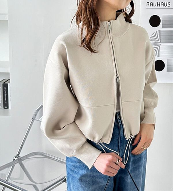 ダブルジップニットカーディガン - ベルーナ【公式】 