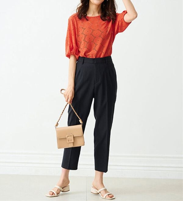 RANAN（ラナン）の「ジャカード素材ボリューム袖プルオーバー（カットソー）」｜詳細画像