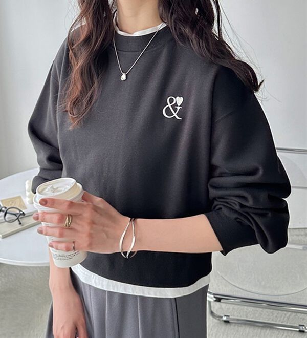 GeeRA（ジーラ）の「アンドハートショートスウェット（カットソー）」｜詳細画像