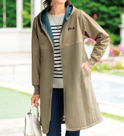 ルフラン（ルフラン）の「＜ＦＩＬＡ＞キルティング切替防風コート（ハーフコート）」