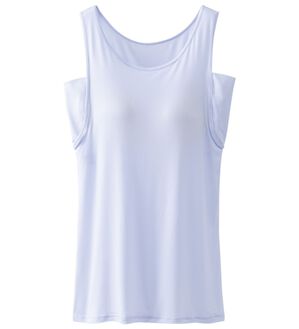 LAVIENNE（ラヴィエンヌ）の「【暑がりさん必見！】瞬間ひんやり冷感！カップ付タンクトップインナー＜さらりラボ＞（肌着・インナーウェア）」｜ブルー