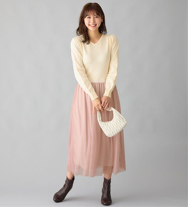 新川優愛さん着用】時短コーデ！ドッキングワンピース【お客様企画 