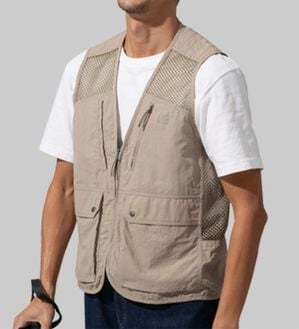 「＜インスパイア＞多ポケットメッシュ切替ベスト（メンズベスト）」｜詳細画像