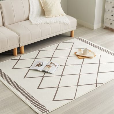 iellio（イエリオ）の「北欧調洗えるはっ水フランネルラグ＜ロングシーズン・床暖対応・洗濯可能・ウォッシャブル・おしゃれ・はっ水＞（カーペット）」