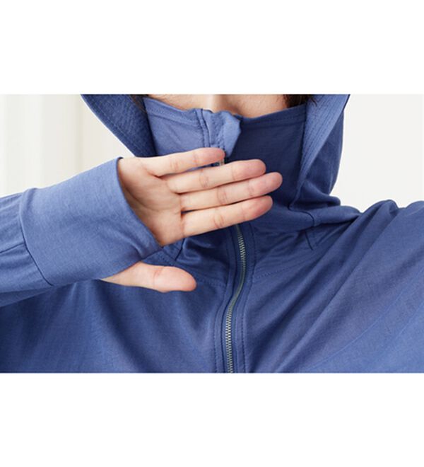 BELLUNA（ベルーナ）の「絶対に焼けたくない！後プリーツＵＶパーカー（パーカー）」｜詳細画像