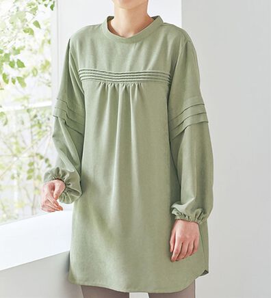 BELLUNA（ベルーナ）の「タック使い細コールチュニック（チュニック）」