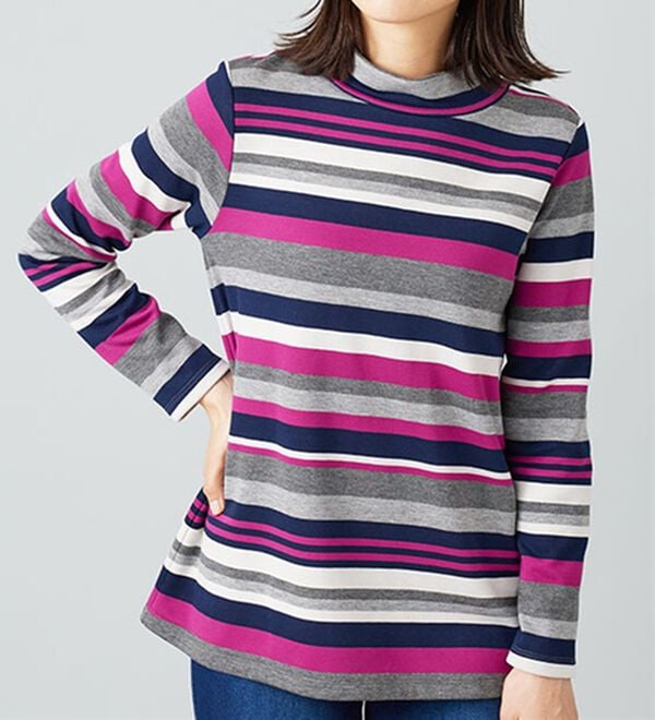 BELLUNA（ベルーナ）の「ふわふわ裏ファーハイネックプルオーバー（カットソー）」｜詳細画像