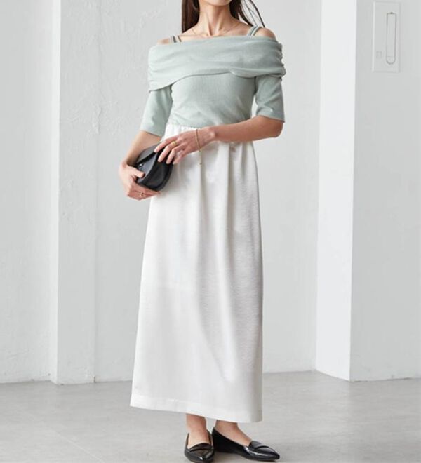 RANAN（ラナン）の「シャイニーサテンナロースカート（ロングスカート）」｜詳細画像