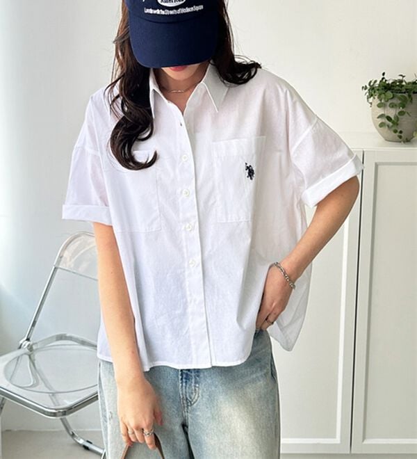 GeeRA（ジーラ）の「【ＵＳ．ＰＯＬＯ．ＡＳＳＮ】オーバーサイズ半袖シャツ（シャツ）」｜詳細画像