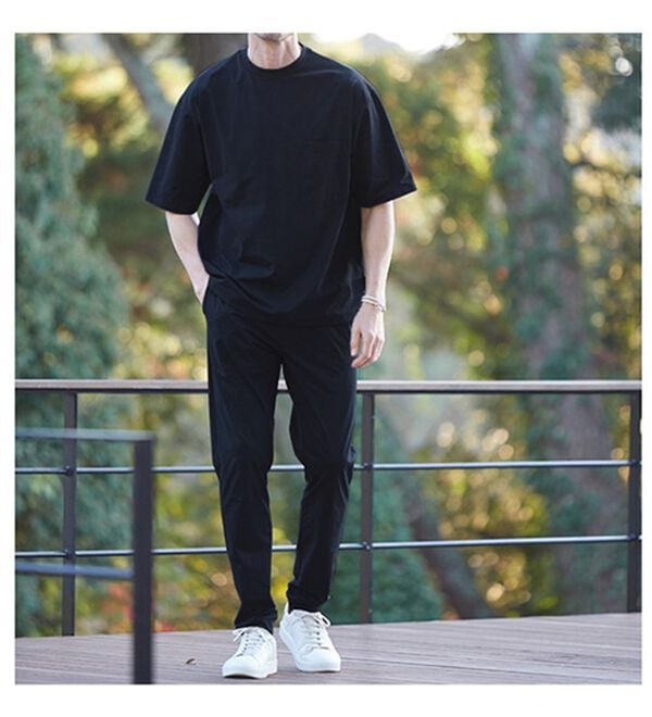 「部屋着に見せない！大人のきれいめＴシャツ・パンツ（メンズＴシャツ）」｜詳細画像