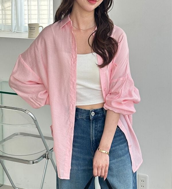 GeeRA（ジーラ）の「アソート柄オーバーサイズシャツ（シャツ）」｜詳細画像