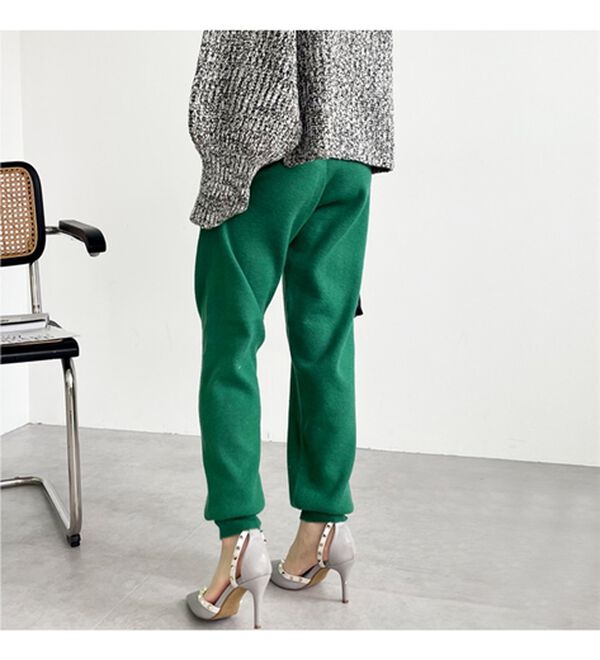 GeeRA（ジーラ）の「ニットジョガーパンツ（フルレングスパンツ）」｜詳細画像