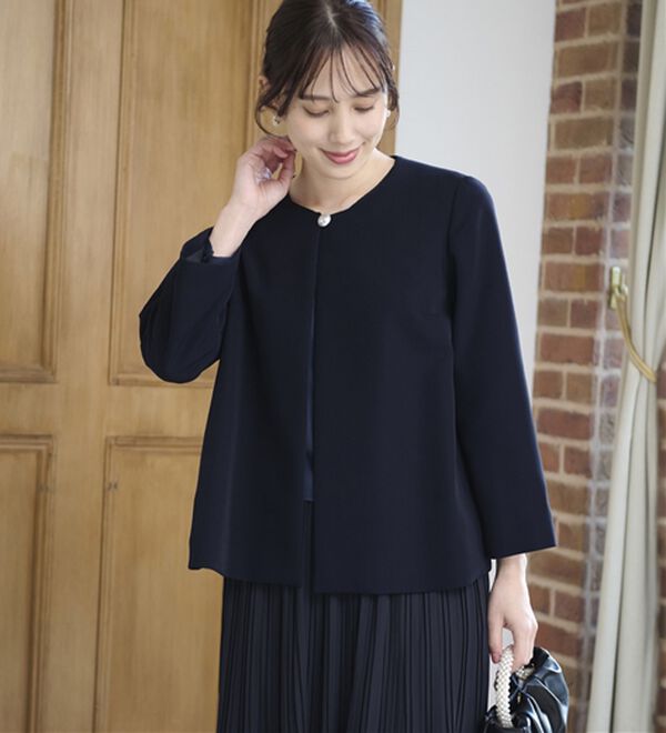 BELLUNA（ベルーナ）の「＜セレモニースタイル＞プリーツデザインワンピ―ス（フォーマルワンピース）」｜詳細画像