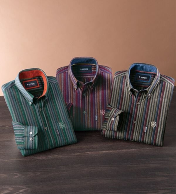 「＜ダンロップ・リファインド＞モールドビーストレッチシャツ（メンズシャツ）」｜詳細画像