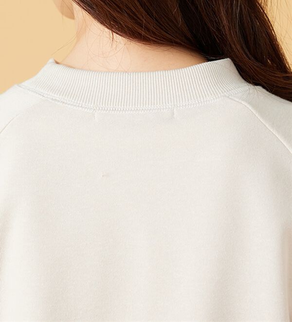 BELLUNA（ベルーナ）の「華奢見せ！しっかり綿混裏毛素材トレーナー（トレーナー・スウェット）」｜詳細画像