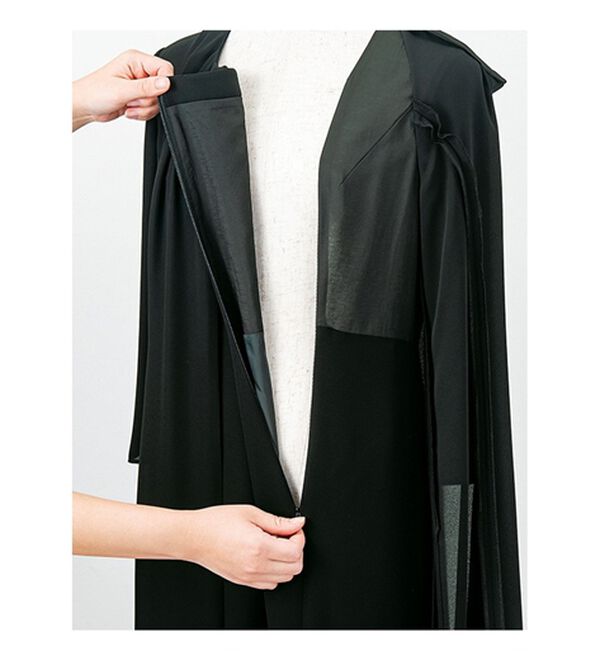 VINNO（ヴィノ）の「＜東京ソワール＞フォーマルレイヤードワンピース（ブラックフォーマル（喪服・礼服））」｜詳細画像