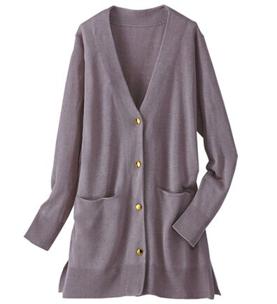 BELLUNA（ベルーナ）の「シルクカシミヤデザインカーディガン（ニットカーディガン）」