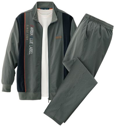 「＜カルビア＞シアーサッカー素材の切替デザインホームスーツ（メンズルームウェア）」