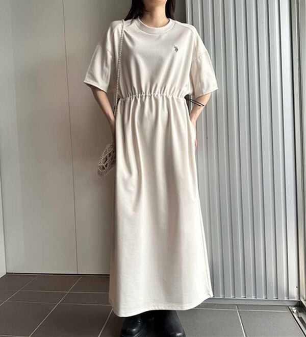 RANAN（ラナン）の「＜U.S.POLO ASSN.＞ドロストデザインワンピース（その他ワンピース）」｜詳細画像