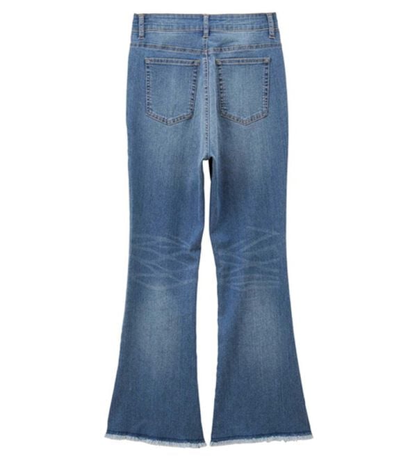 GeeRA（ジーラ）の「センターシームフレアデニムパンツ（フルレングスパンツ）」｜詳細画像