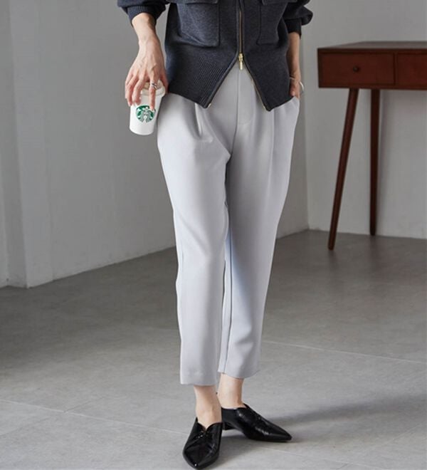 RANAN（ラナン）の「美脚シルエットクロップドパンツ（フルレングスパンツ）」｜詳細画像