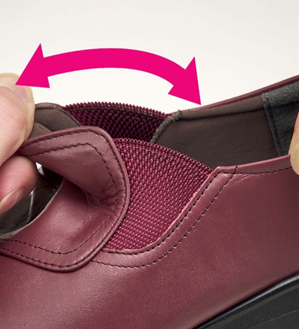 ルフラン（ルフラン）の「ゆったり５Ｅ斜め切替スリッポン（スリッポン）」｜詳細画像