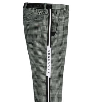 「＜クロコダイル＞防風テック裏フリースアクティブパンツ（メンズフルレングスパンツ）」｜グレンチェック