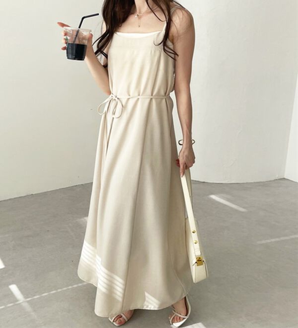 GeeRA（ジーラ）の「リネンライクロングキャミワンピース（その他ワンピース）」｜詳細画像