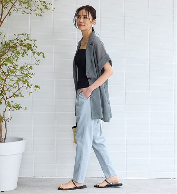 BELLUNA（ベルーナ）の「ゆるっとラクちん！万能パンツ（テーパードパンツ）」｜詳細画像