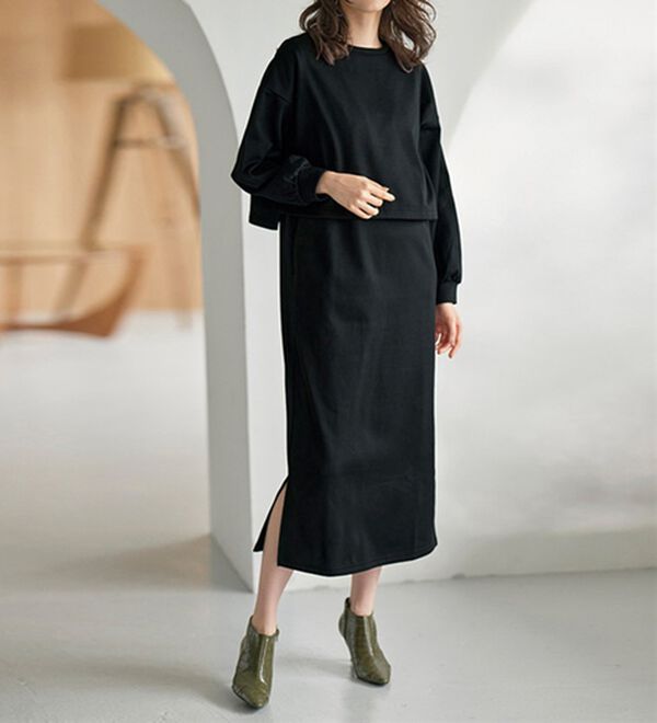 裏起毛！アンチピリング！3WAYワンピースセット - ベルーナ【公式】