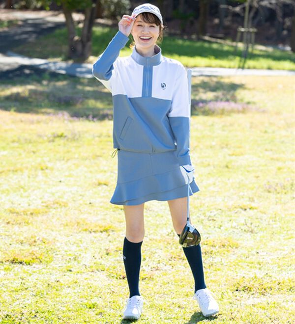 BELLUNA（ベルーナ）の「【三枝こころコラボ】ロゴ使いフレアースカート（ミニスカート）」｜詳細画像