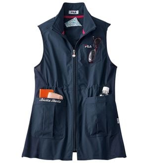 ルフラン（ルフラン）の「＜ＦＩＬＡ＞手ぶらでウォーキング！軽・涼ベスト（ベスト）」｜ネイビー