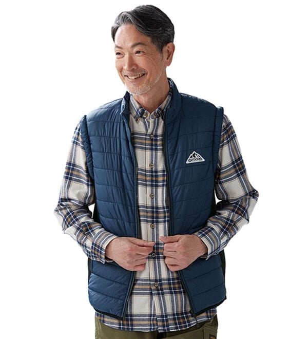 「＜アウトドアプロダクツ＞中わた２ＷＡＹジャケット（メンズコート）」｜詳細画像