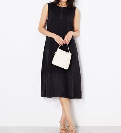 BELLUNA（ベルーナ）の「【Ｌａｇｒｉｌｕａ】異素材切替ジャンパースカート（ジャンパースカート）」