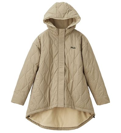 RANAN（ラナン）の「【新色追加】＜ＦＩＬＡ＞裏ボアフリースキルトコート（ハーフコート）」