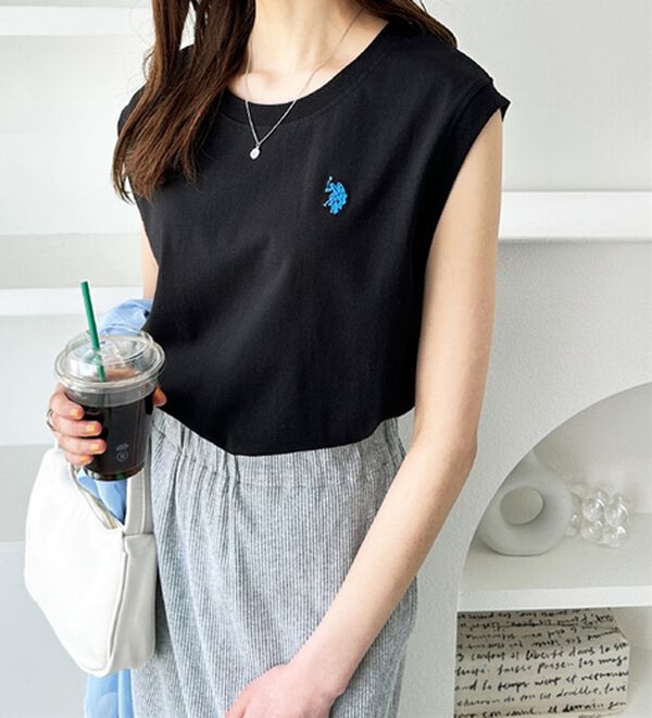 GeeRA（ジーラ）の「【Ｕ．Ｓ．　ＰＯＬＯ　ＡＳＳＮ．】ノースリＴシャツ（タンクトップ・キャミソール）」｜詳細画像