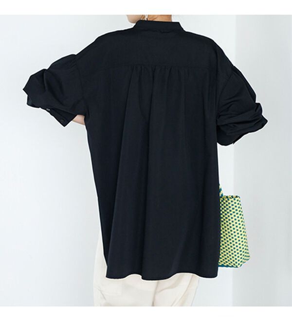 GeeRA（ジーラ）の「イレギュラーヘムスキッパーネックシャツ（シャツ）」｜詳細画像