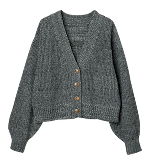 RANAN（ラナン）の「＜エコ素材＞カラーミックスニットカーディガン（ニットカーディガン）」｜詳細画像